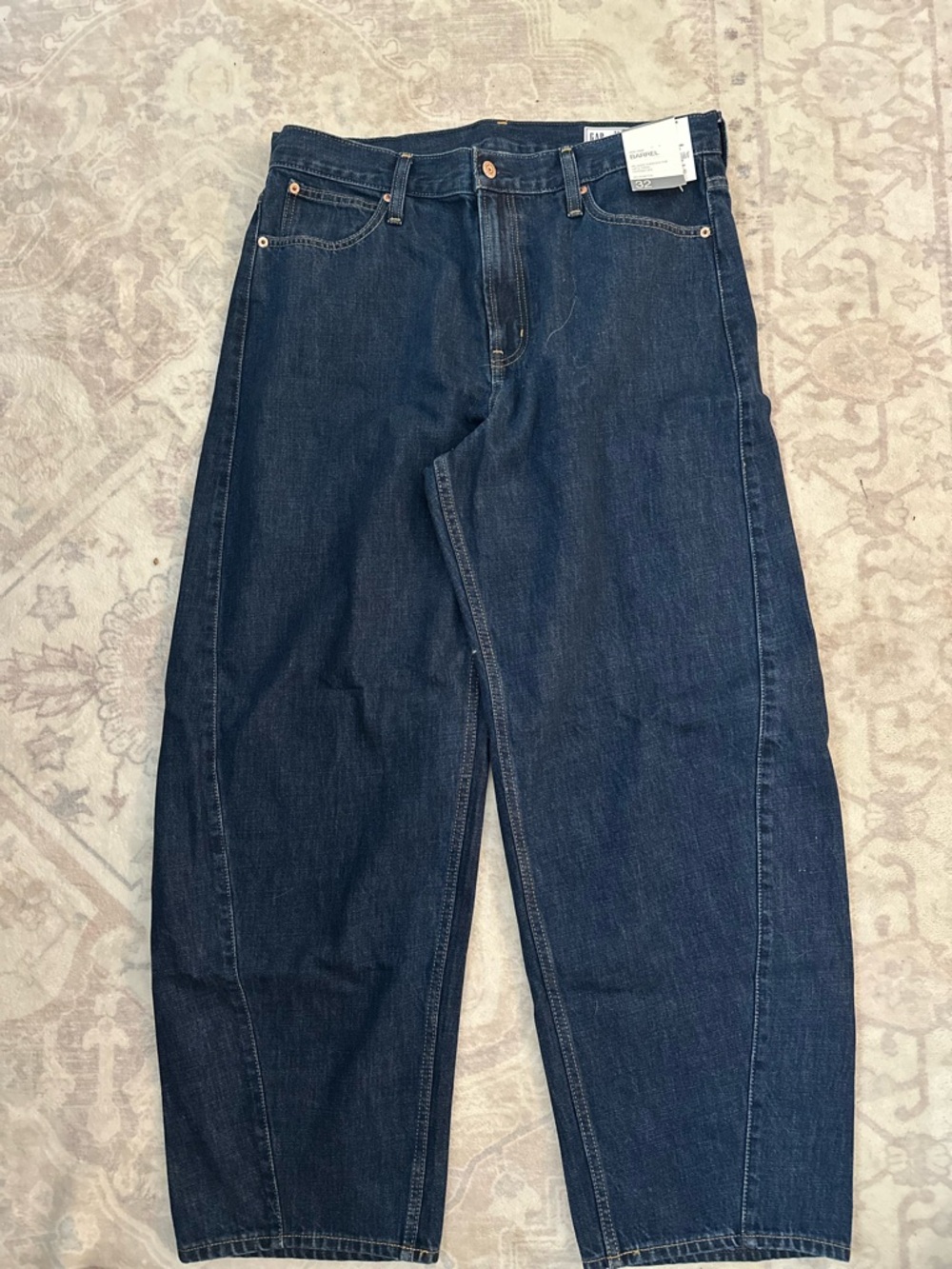 GAP Men's Dark Blue Relaxed Jeans